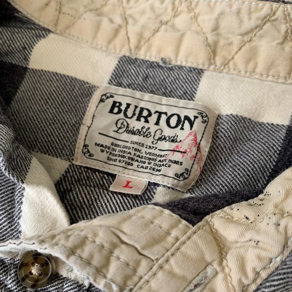 Burtons Mens Snowboarding Flannel Shirt - Size Large - Picture 3 of 4